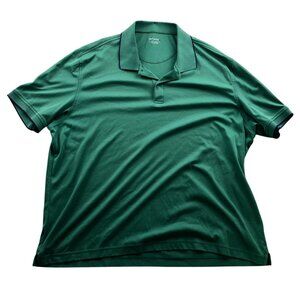 UNTUCKit Men Damascino Tipping Polo Shirt 3XL Short Sleeve Classic Green Casual